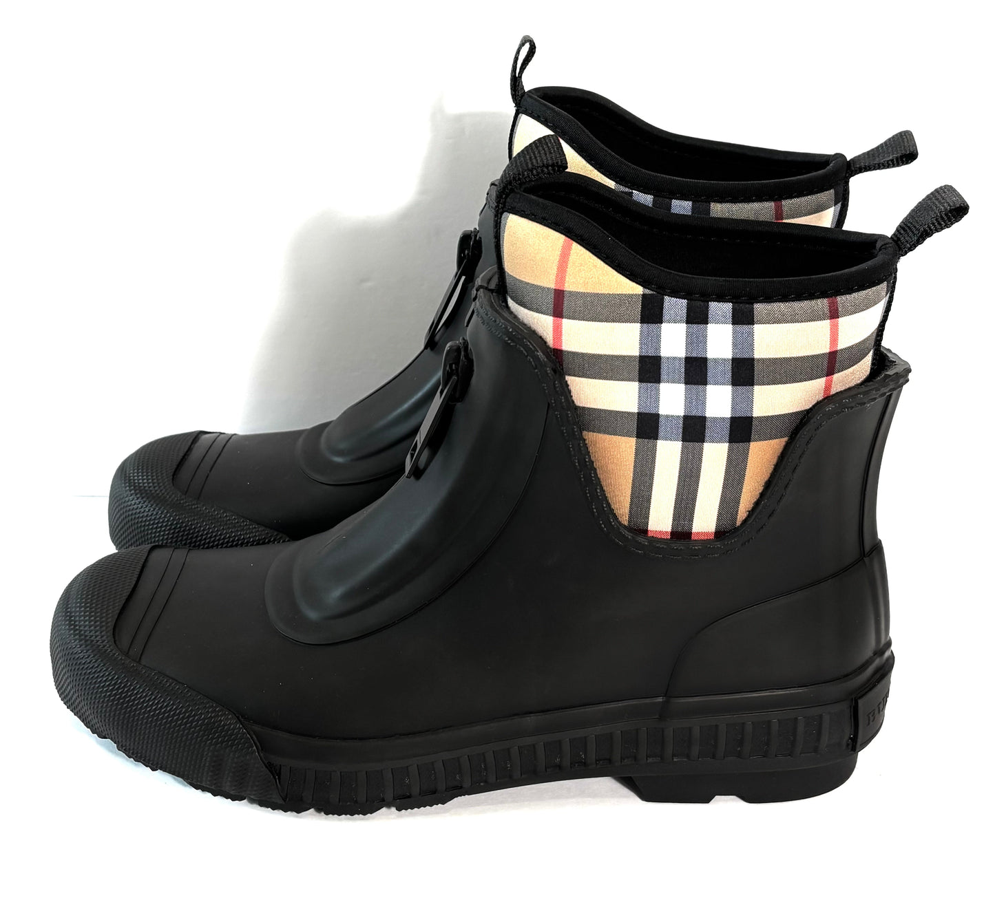 BURBERRY VINTAGE CHECK RAIN BOOTS
