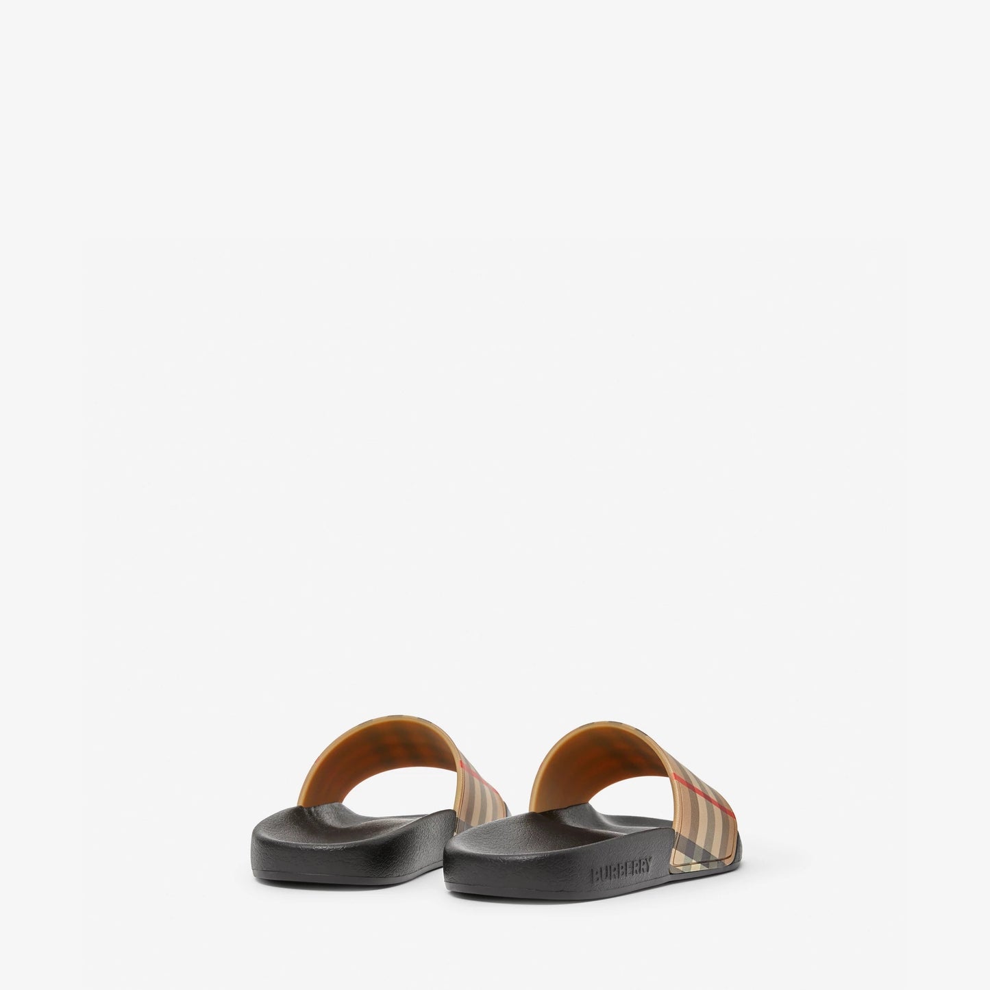 BURBERRY KIDS VINTAGE CHECK SLIDES