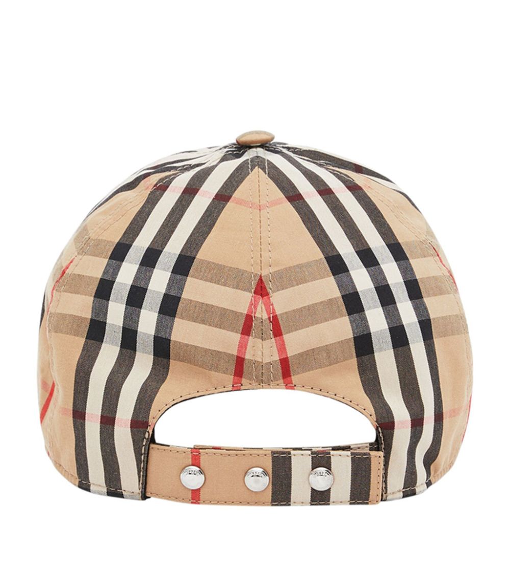 BURBERRY VINTAGE CHECK TB MONOGRAM BASEBALL CAP