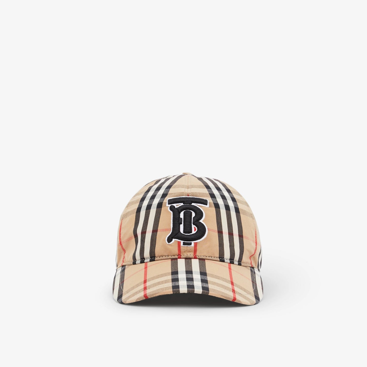 BURBERRY VINTAGE CHECK TB MONOGRAM BASEBALL CAP