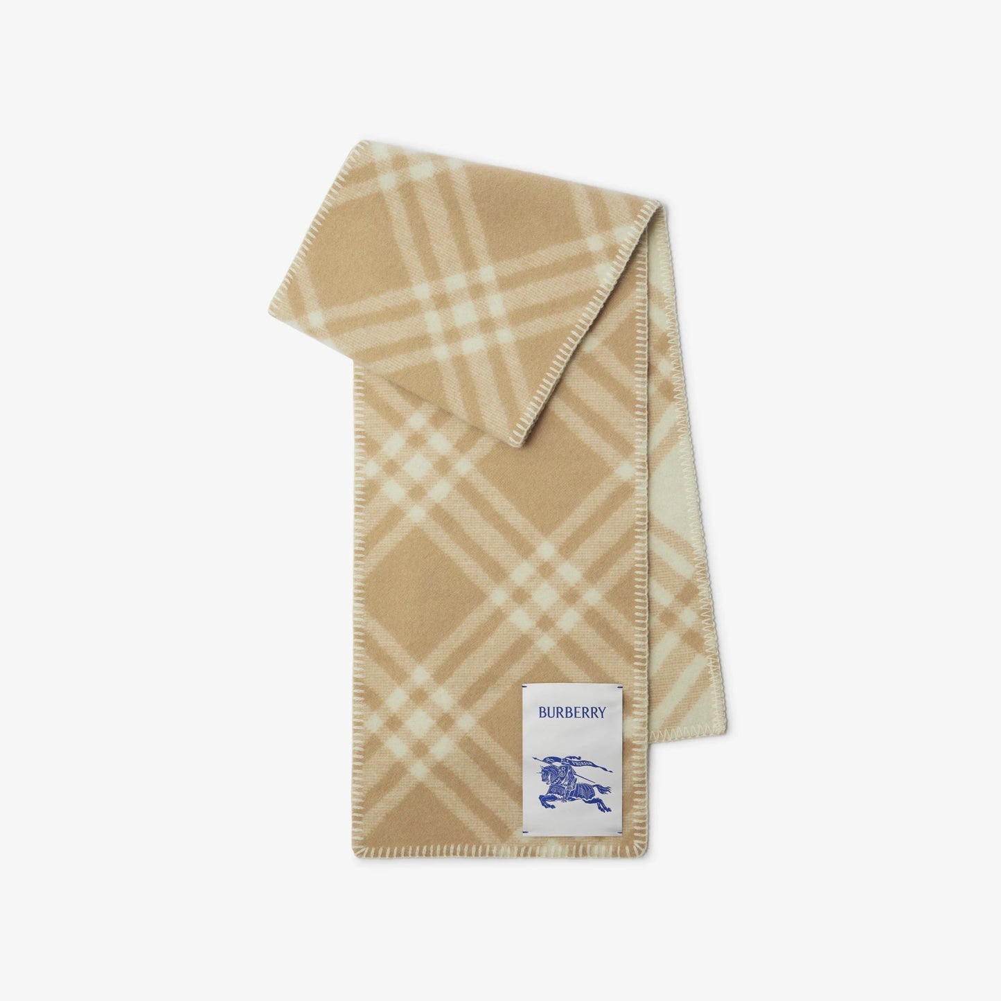 BURBERRY VINTAGE CHECK WOOL SCARF