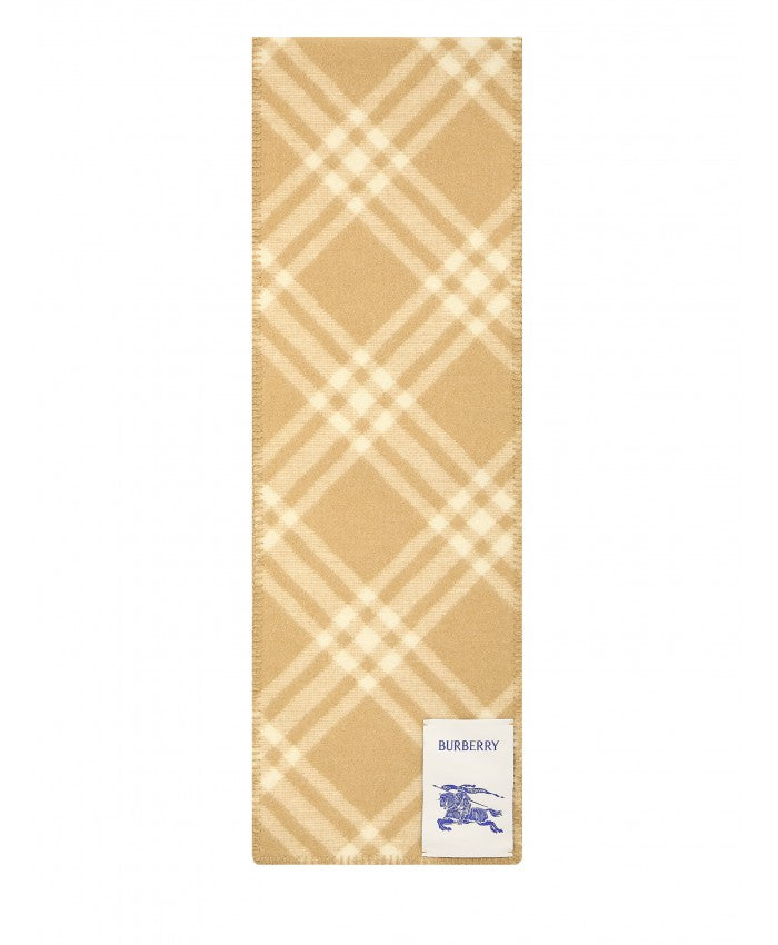 BURBERRY VINTAGE CHECK WOOL SCARF