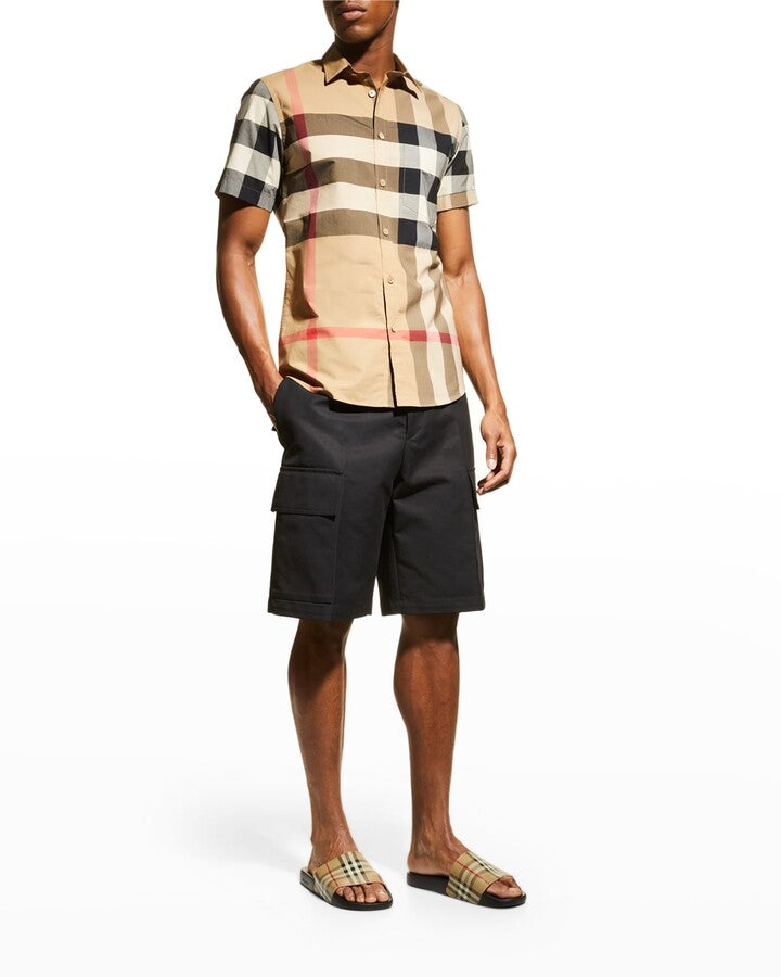 BURBERRY FURLEY VINTAGE CHECK MEN'S  SLIDES