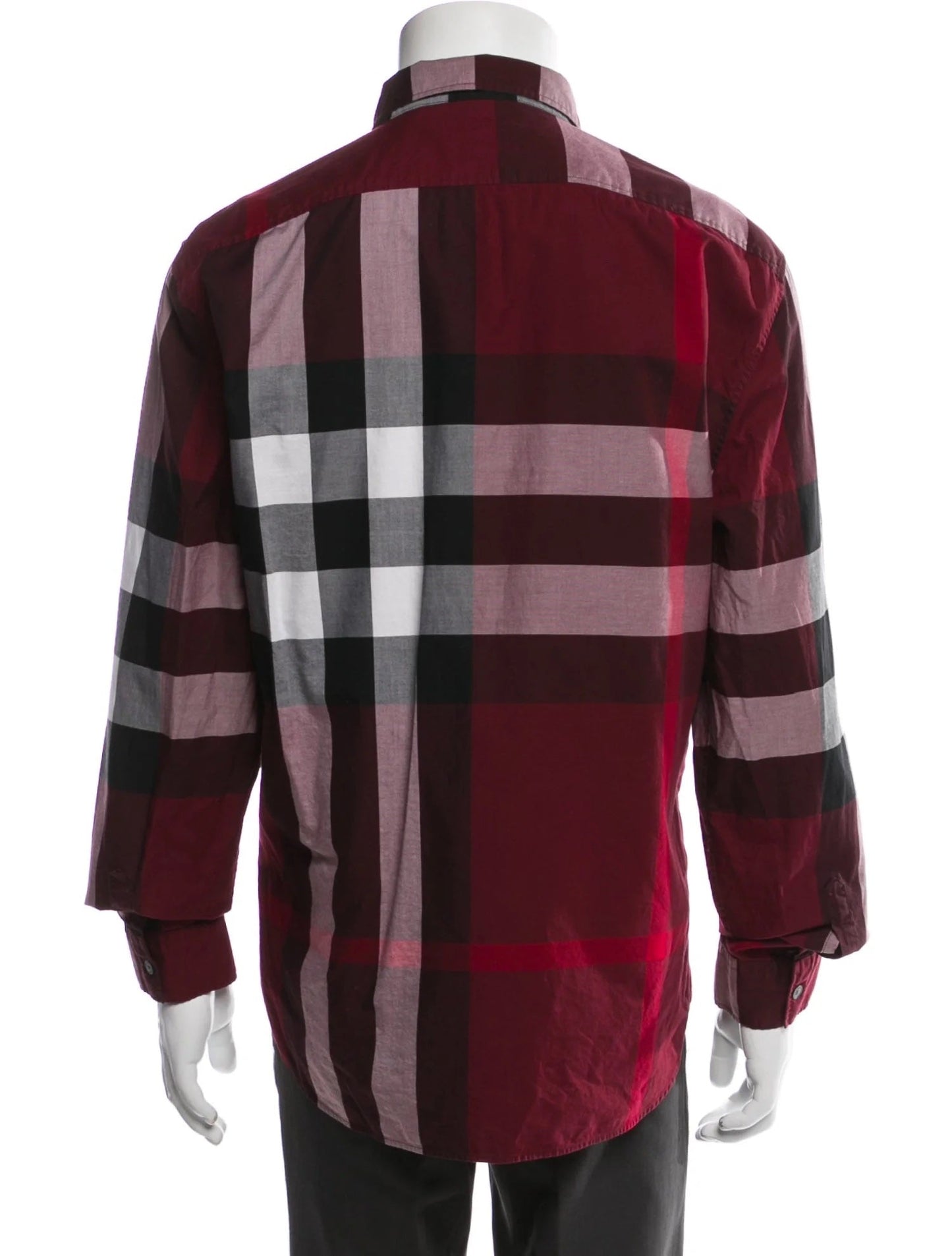 BURBERRY BRIT PLAID BUTTON DOWN SHIRT