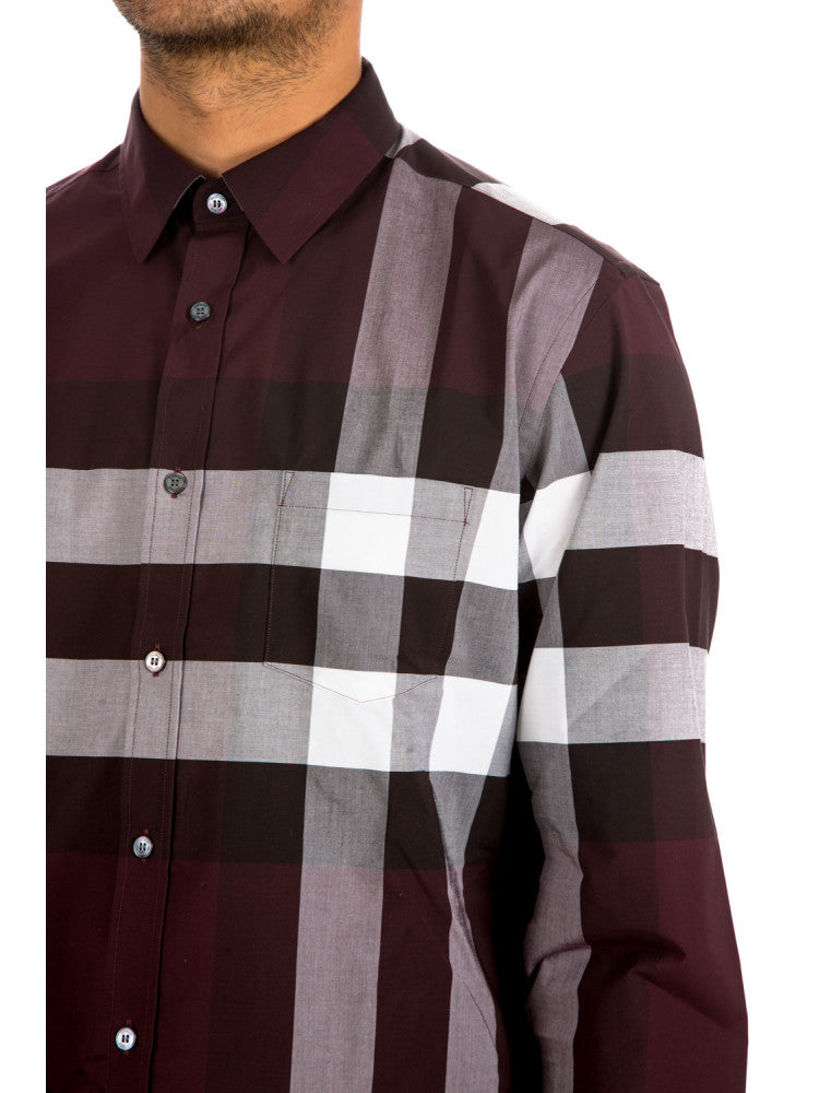 BURBERRY BRIT PLAID BUTTON DOWN SHIRT