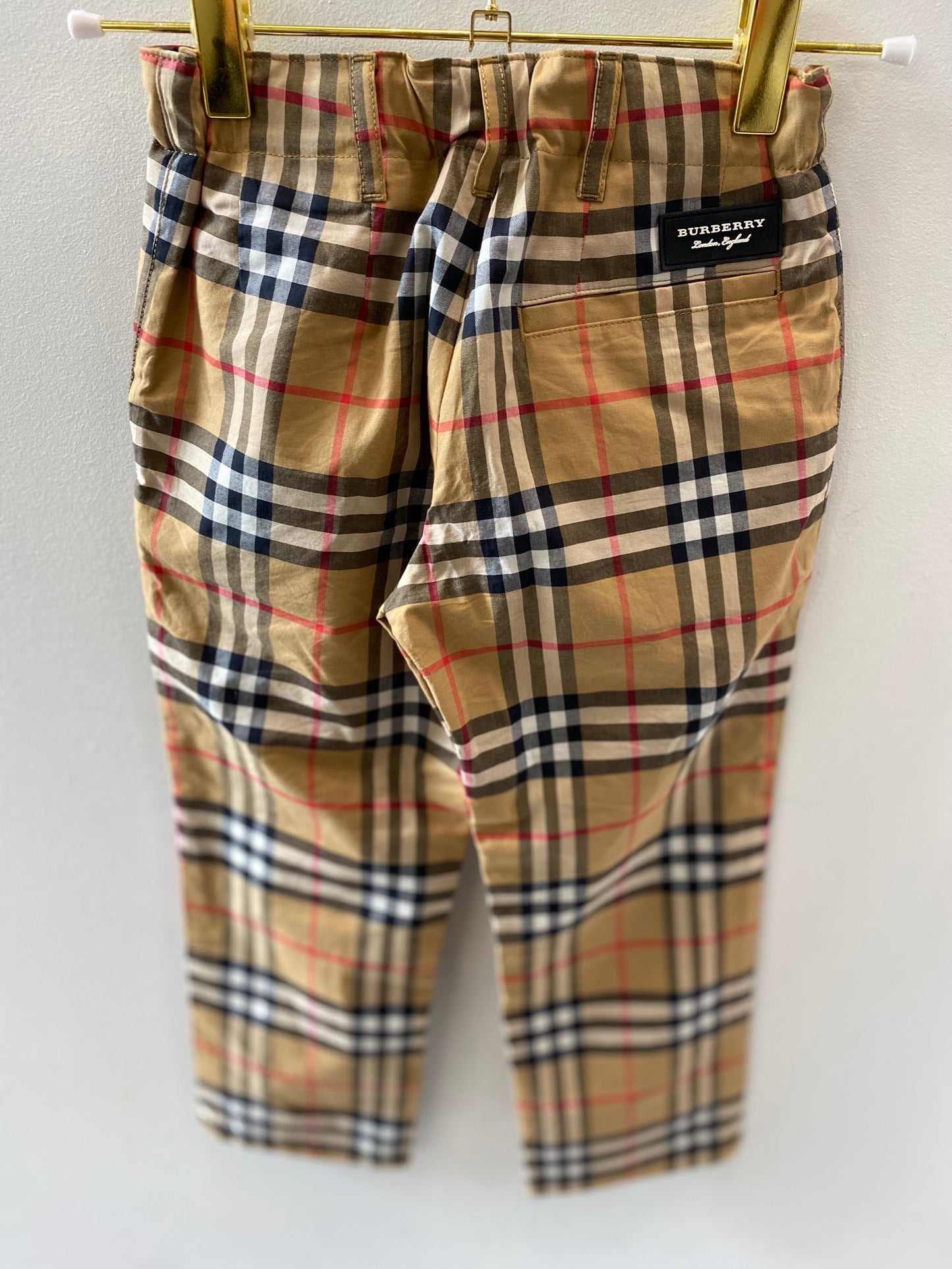 BURBERRY TEO HOUSE CHECK KIDS TROUSERS