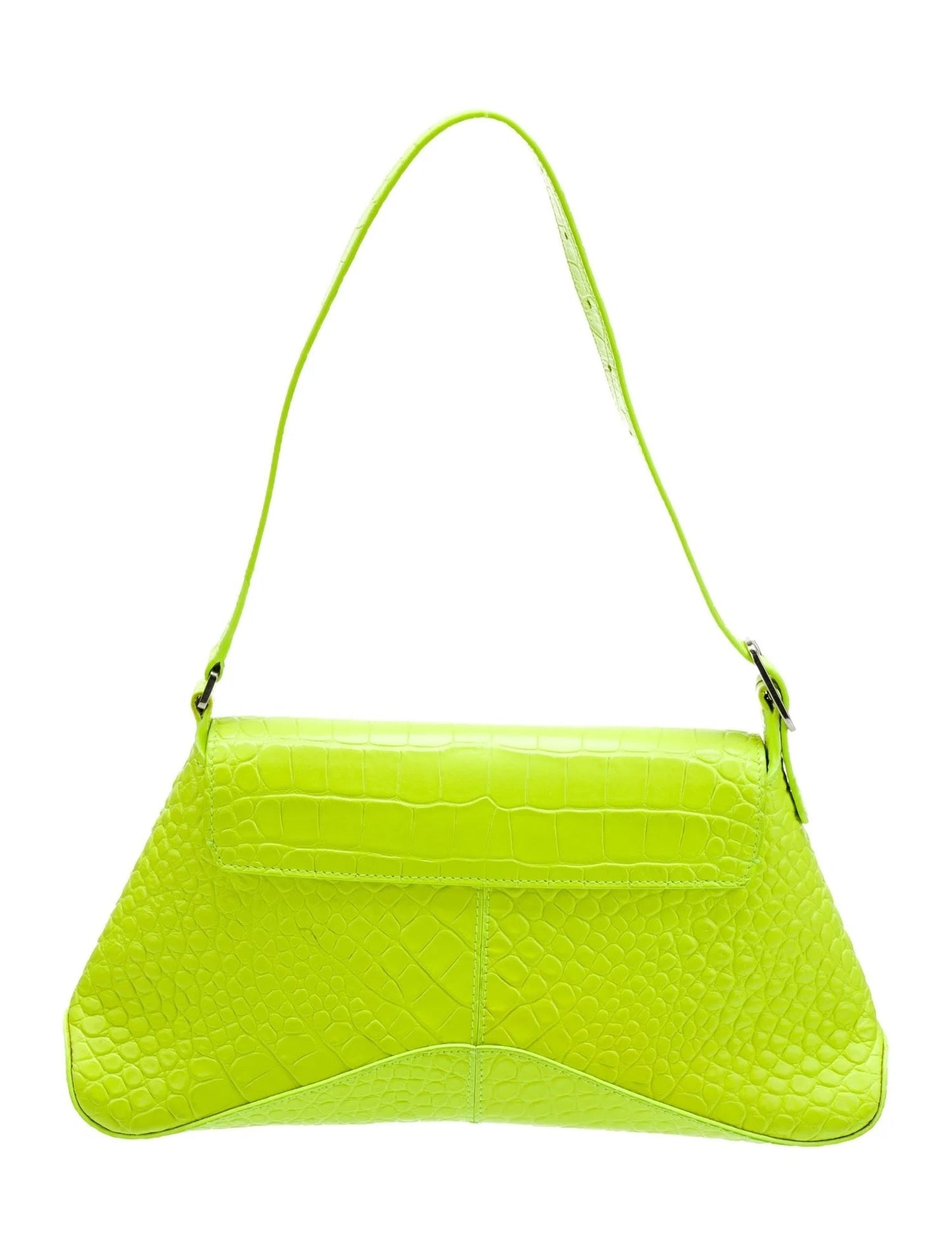 BALENCIAGA CROC EMBOSSED CALFSKIN MEDIUM XX FLAP BAG