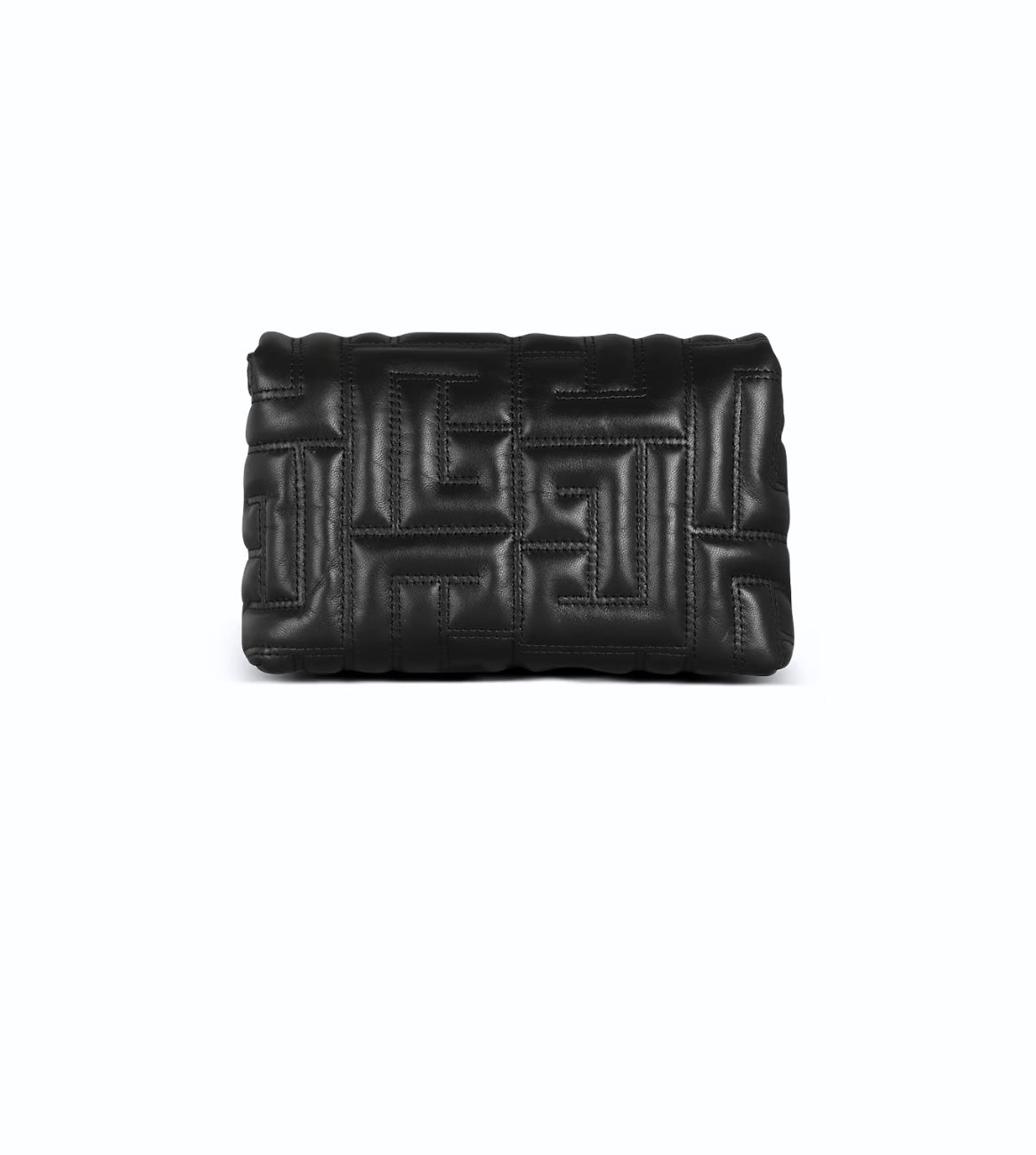 BALMAIN 1945 SOFT QUILTED LAMBSKIN LEATHER MINI SHOULDER BAG