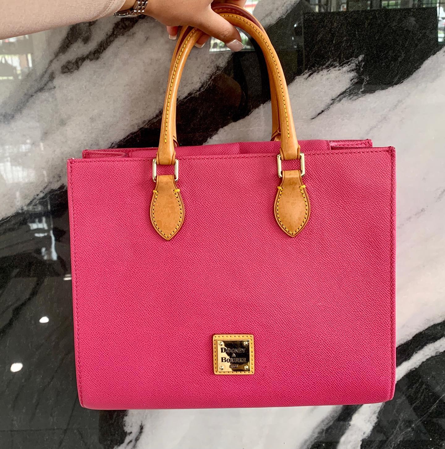 Dooney & Bourke Pink Tote With Strap