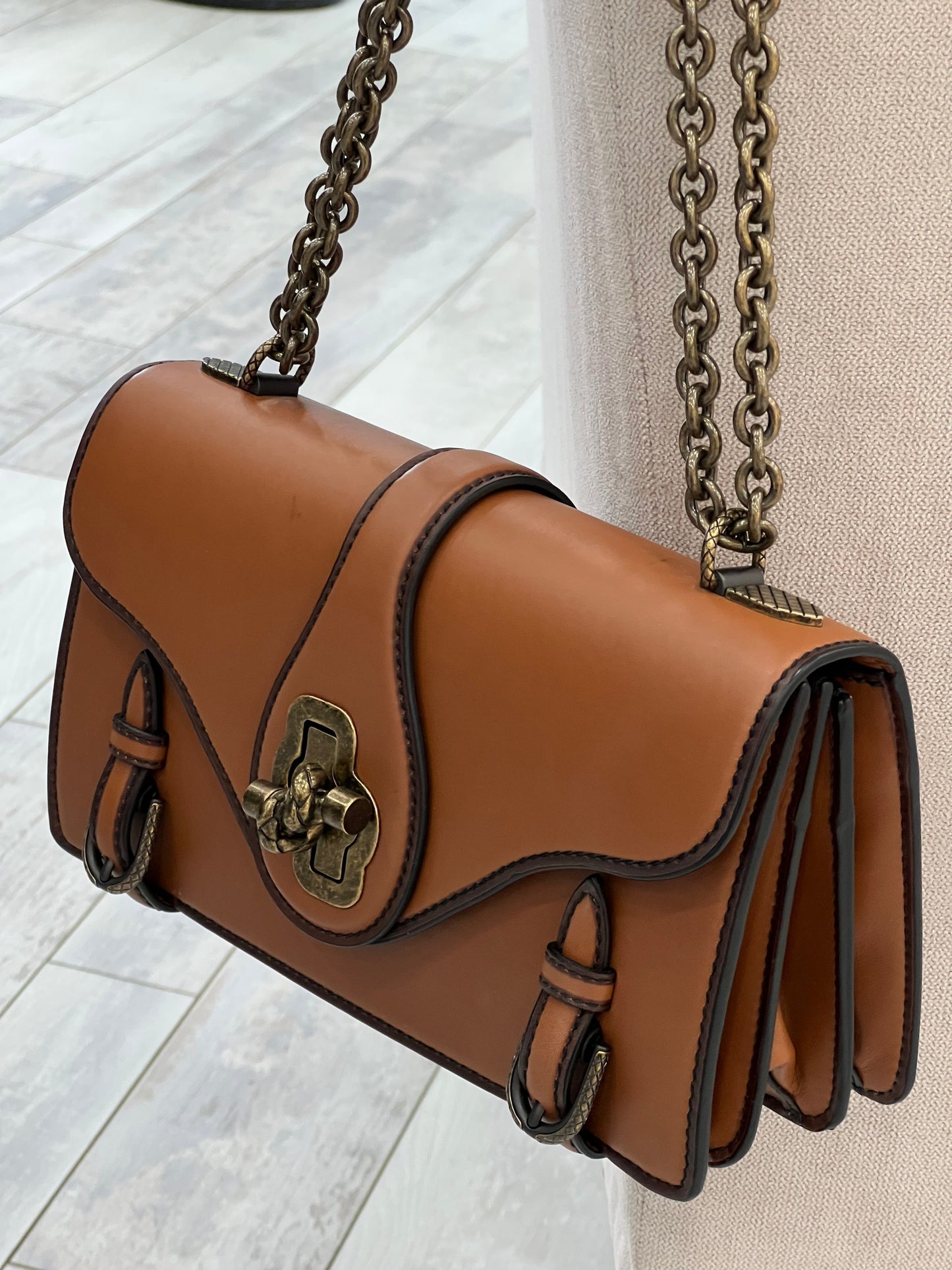 BOTTEGA VENETA CITY KNOT FRENCH CALFSKIN LEATHER BAG
