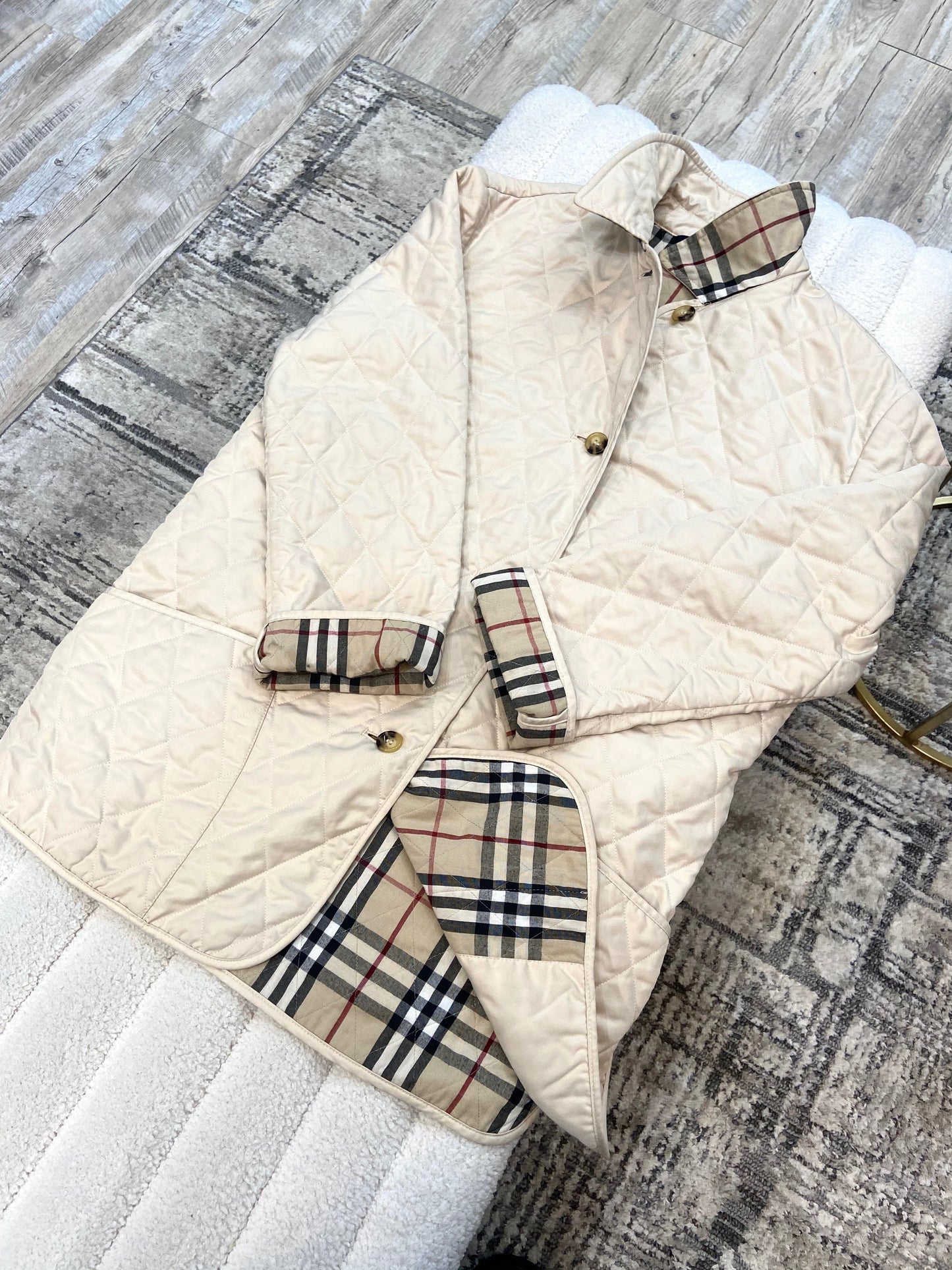 BURBERRY NOVA CHECK QUILTED JACKET