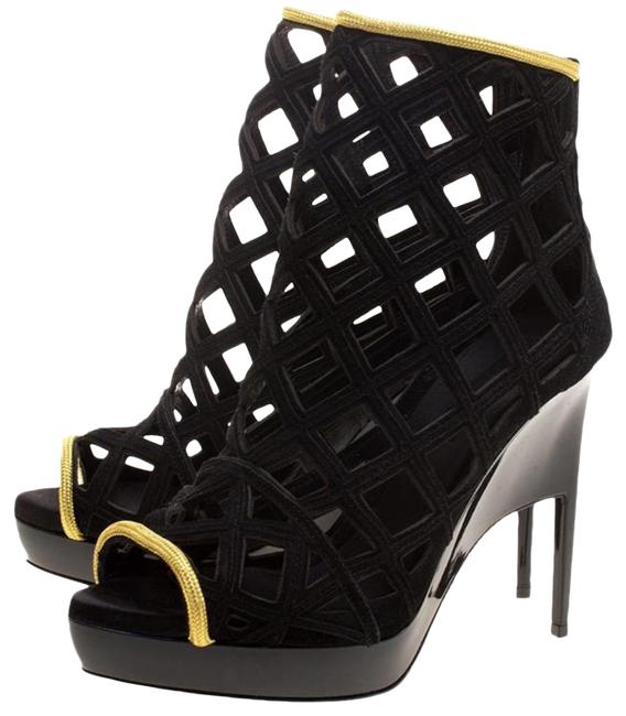 Burberry Prorsum Edenside Cage Wedge Ankle Boots