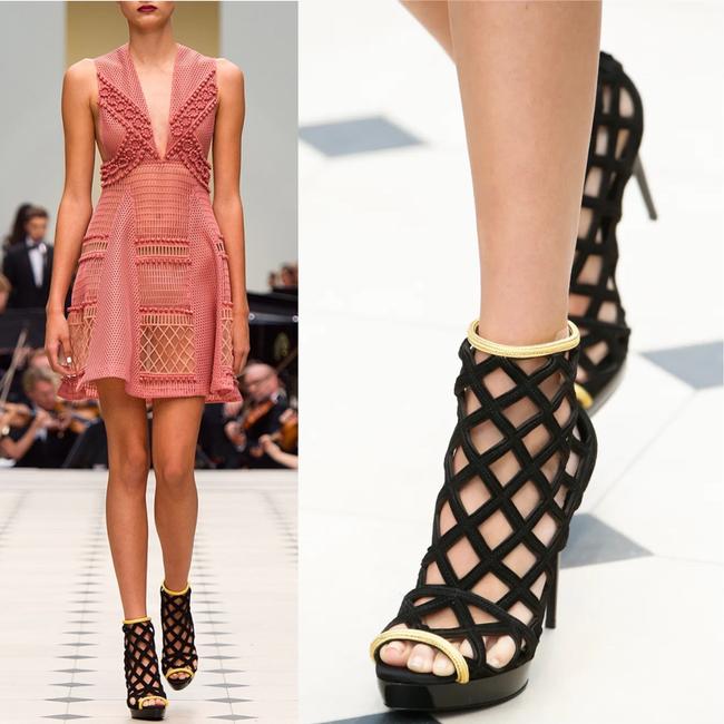 Burberry Prorsum Edenside Cage Wedge Ankle Boots