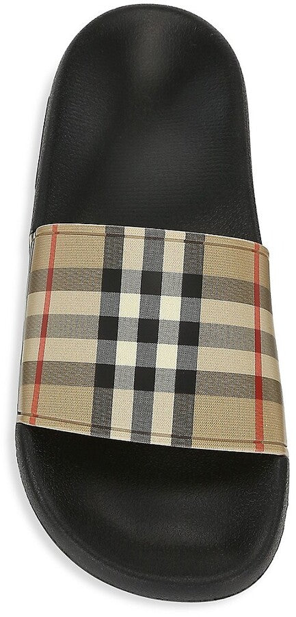 BURBERRY FURLEY VINTAGE CHECK SLIDES SANDALS