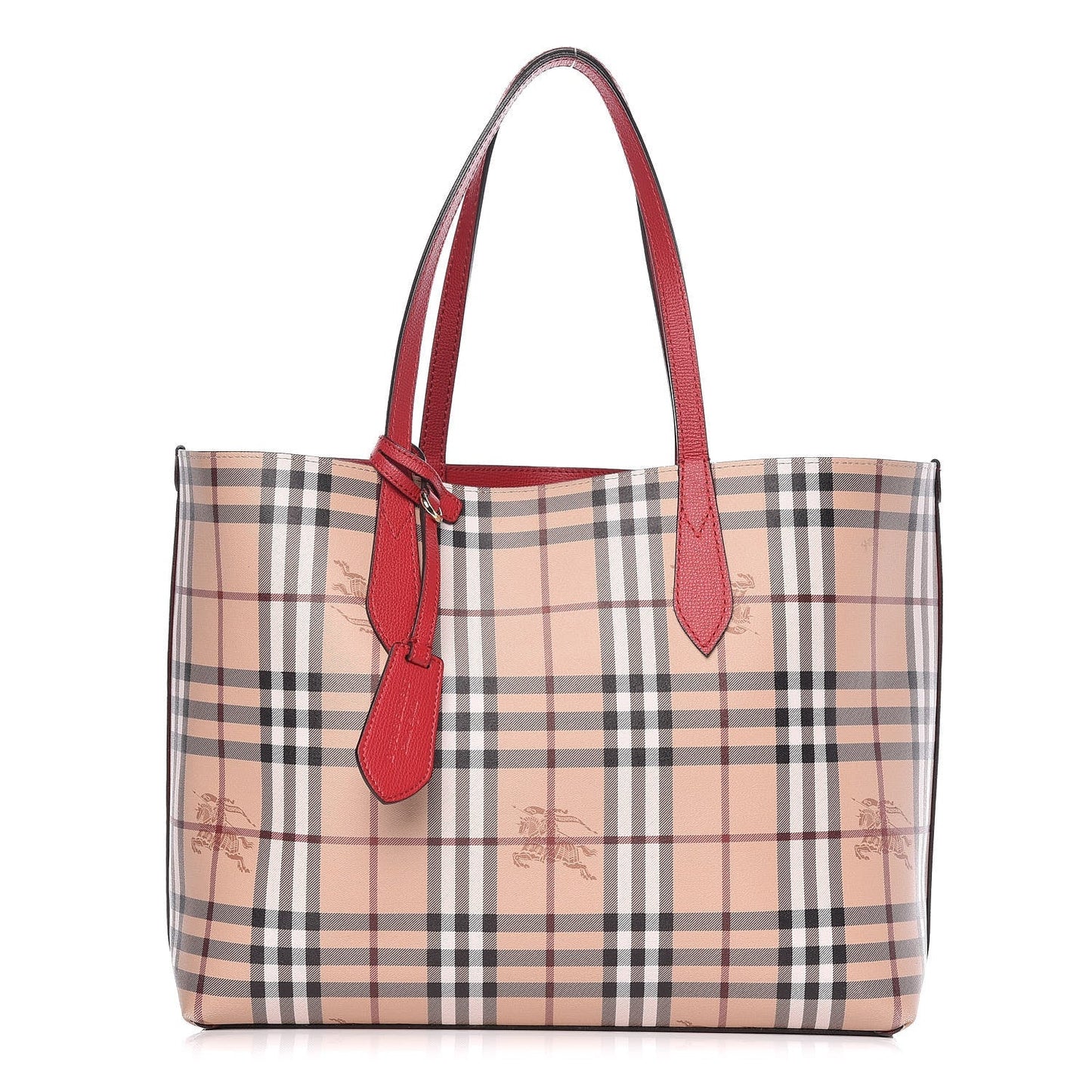 BURBERRY Haymarket Check Medium Reversible Tote