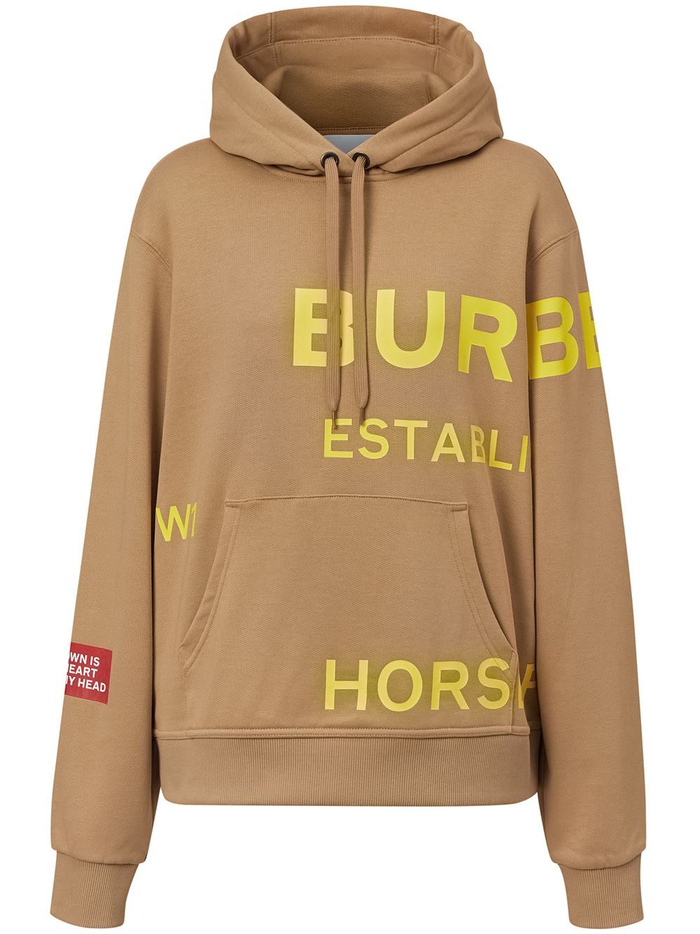 BURBERRY HORSEFERRY LOGO COTTON JERSEY HOODIE