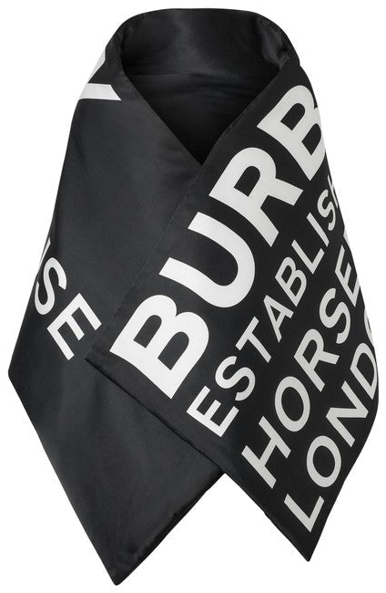 Burberry Horseferry Print Silk Puffer Scarf Shawl