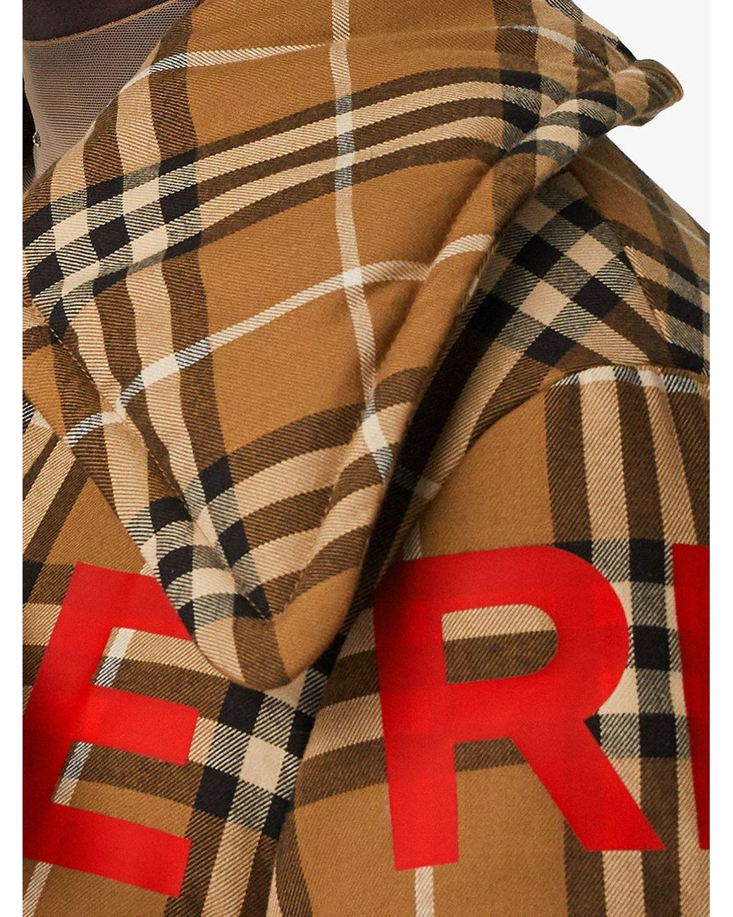 Burberry Horseferry Print Vintage Check Down Coat