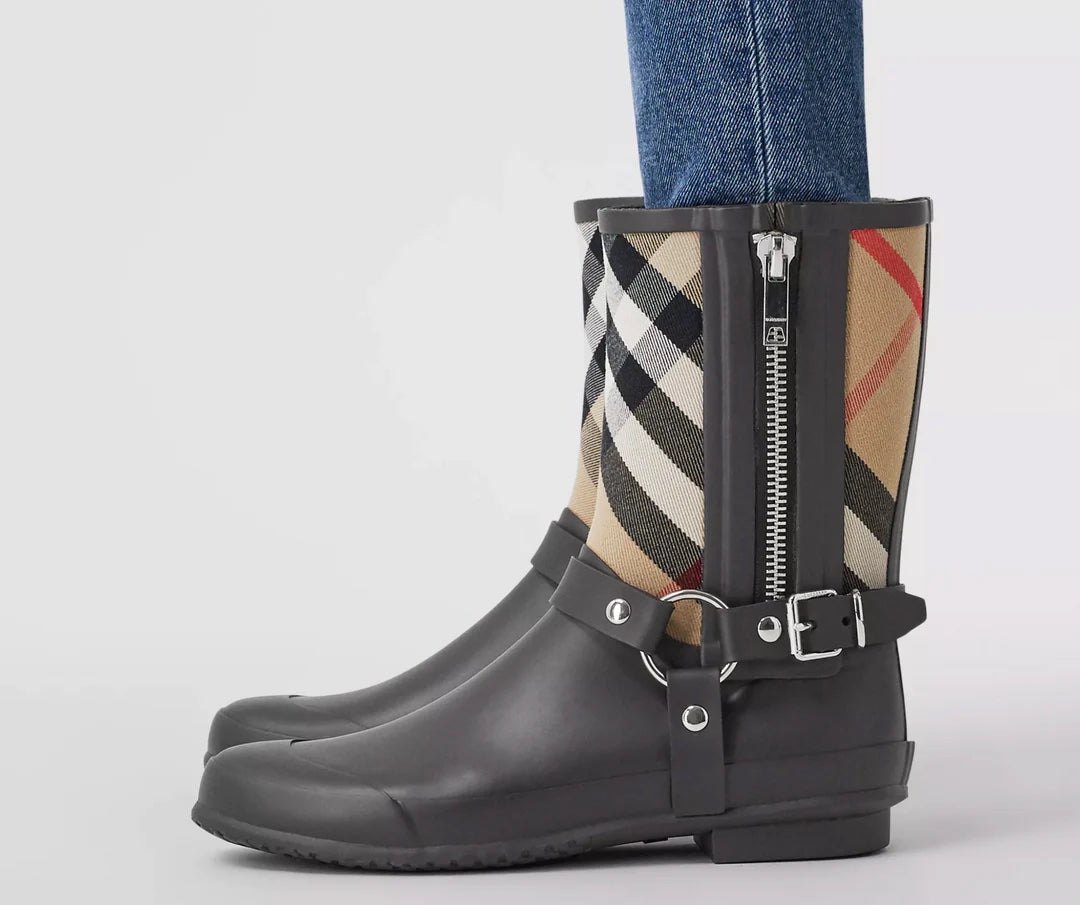 BURBERRY ZANE HOUSE CHECK RAIN BOOTS