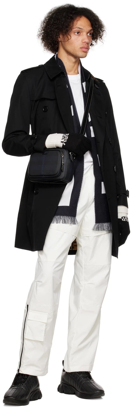 BURBERRY INTRASIA KNIT LOGO CASHMERE GLOVES