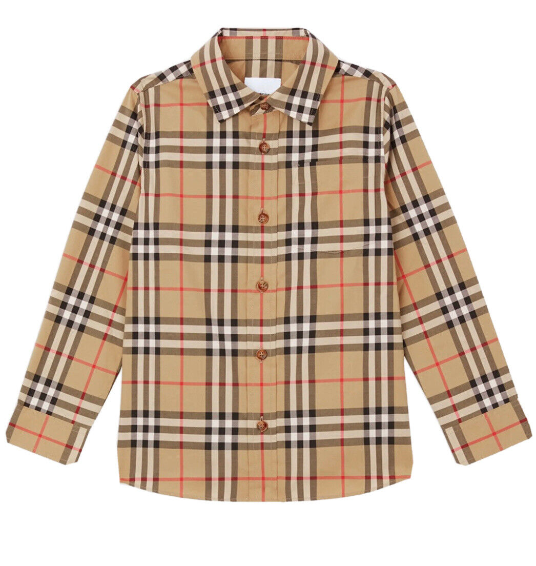 BURBERRY KIDS NOVA CHECK BUTTON DOWN SHIRT