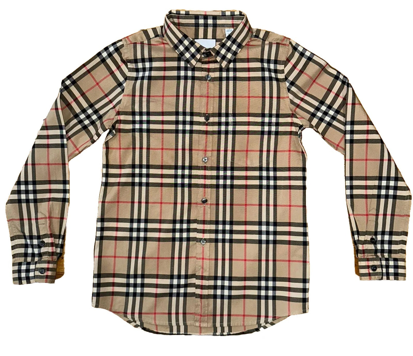 BURBERRY KIDS NOVA CHECK BUTTON DOWN SHIRT