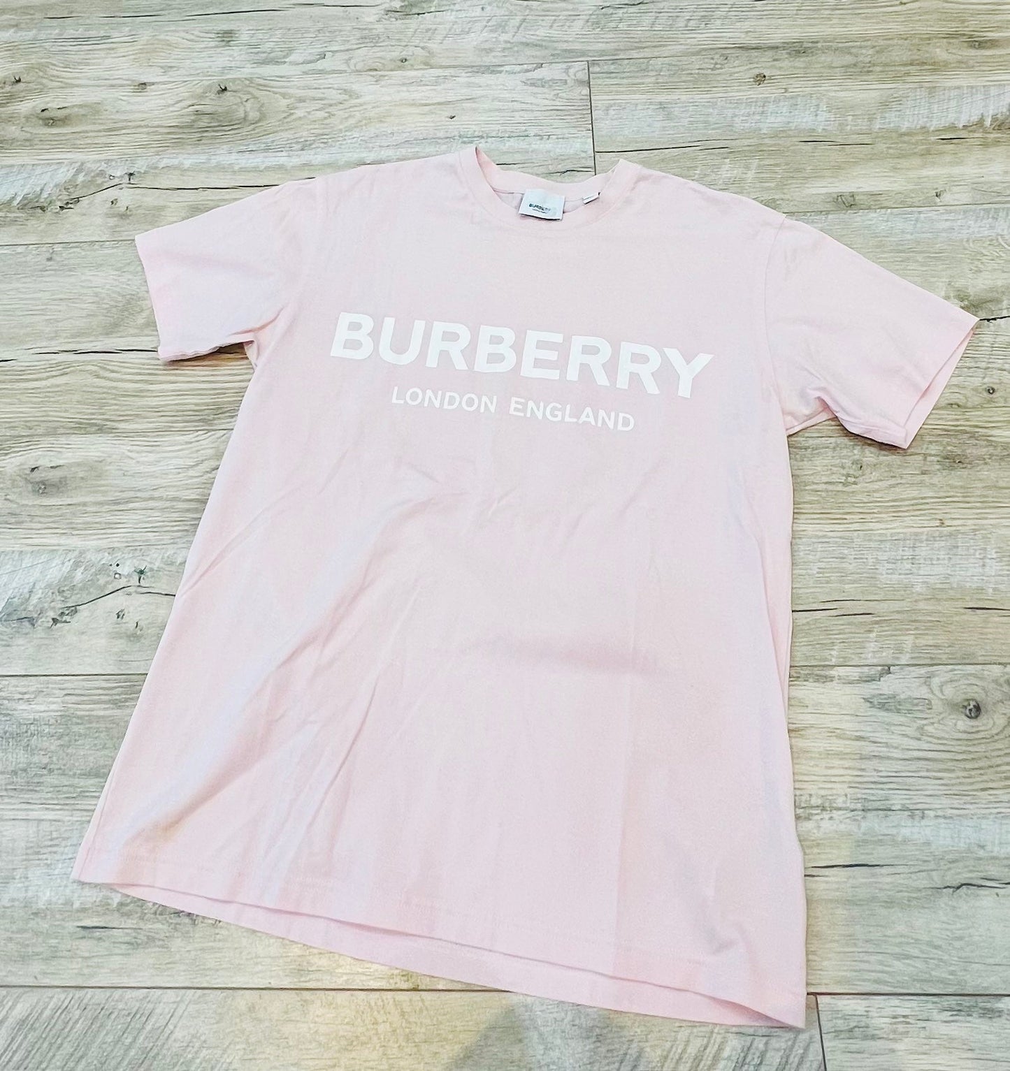 BURBERRY CARRICK LOGO PRINT COTTON T-SHIRT
