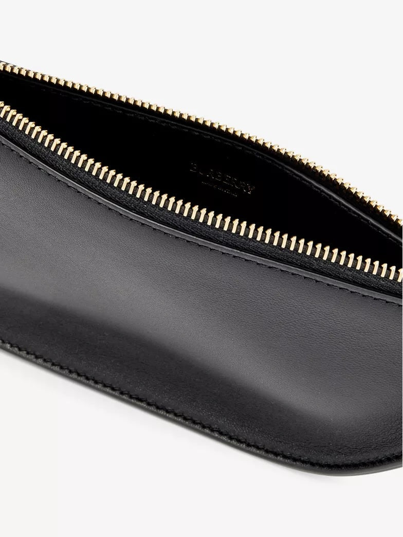 BURBERRY MICRO SHIELD LAMBSKIN LEATHER SHOULDER BAG