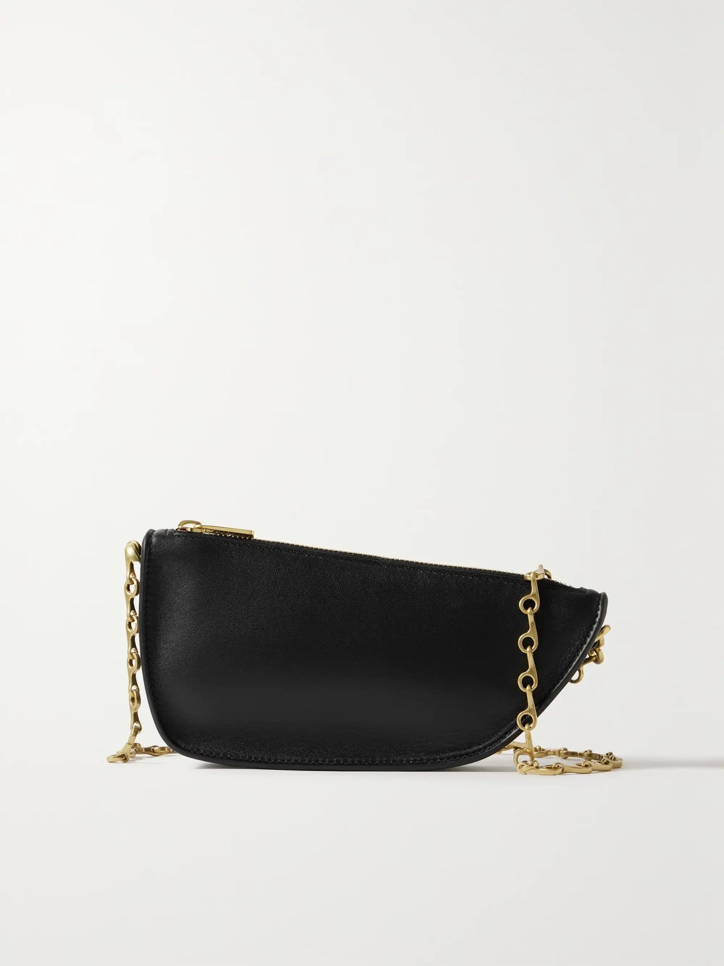 BURBERRY MICRO SHIELD LAMBSKIN LEATHER SHOULDER BAG