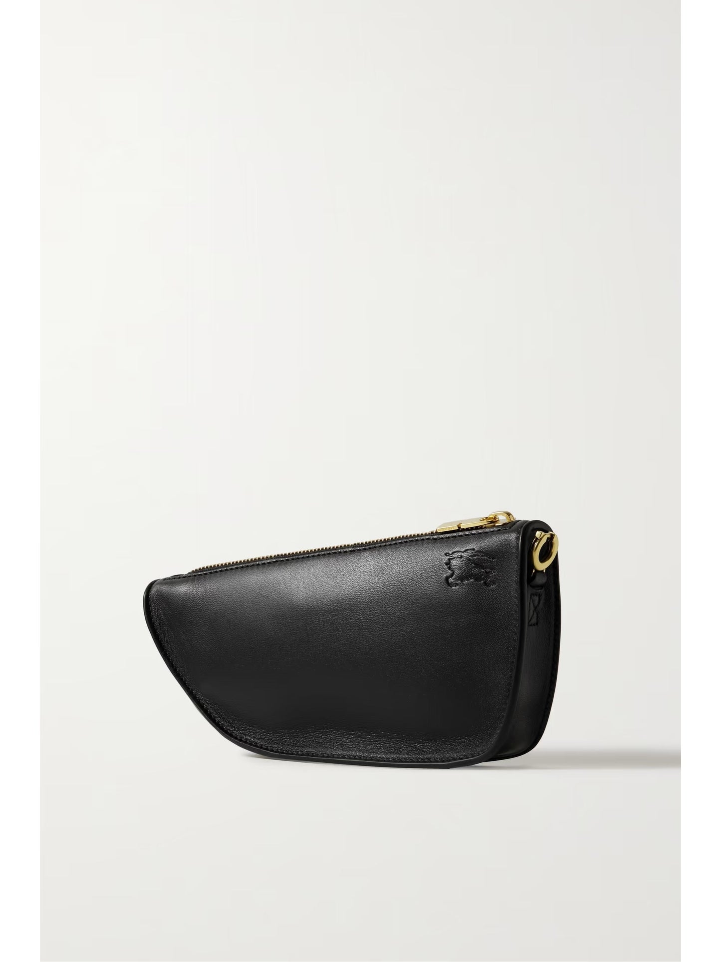 BURBERRY MICRO SHIELD LAMBSKIN LEATHER SHOULDER BAG
