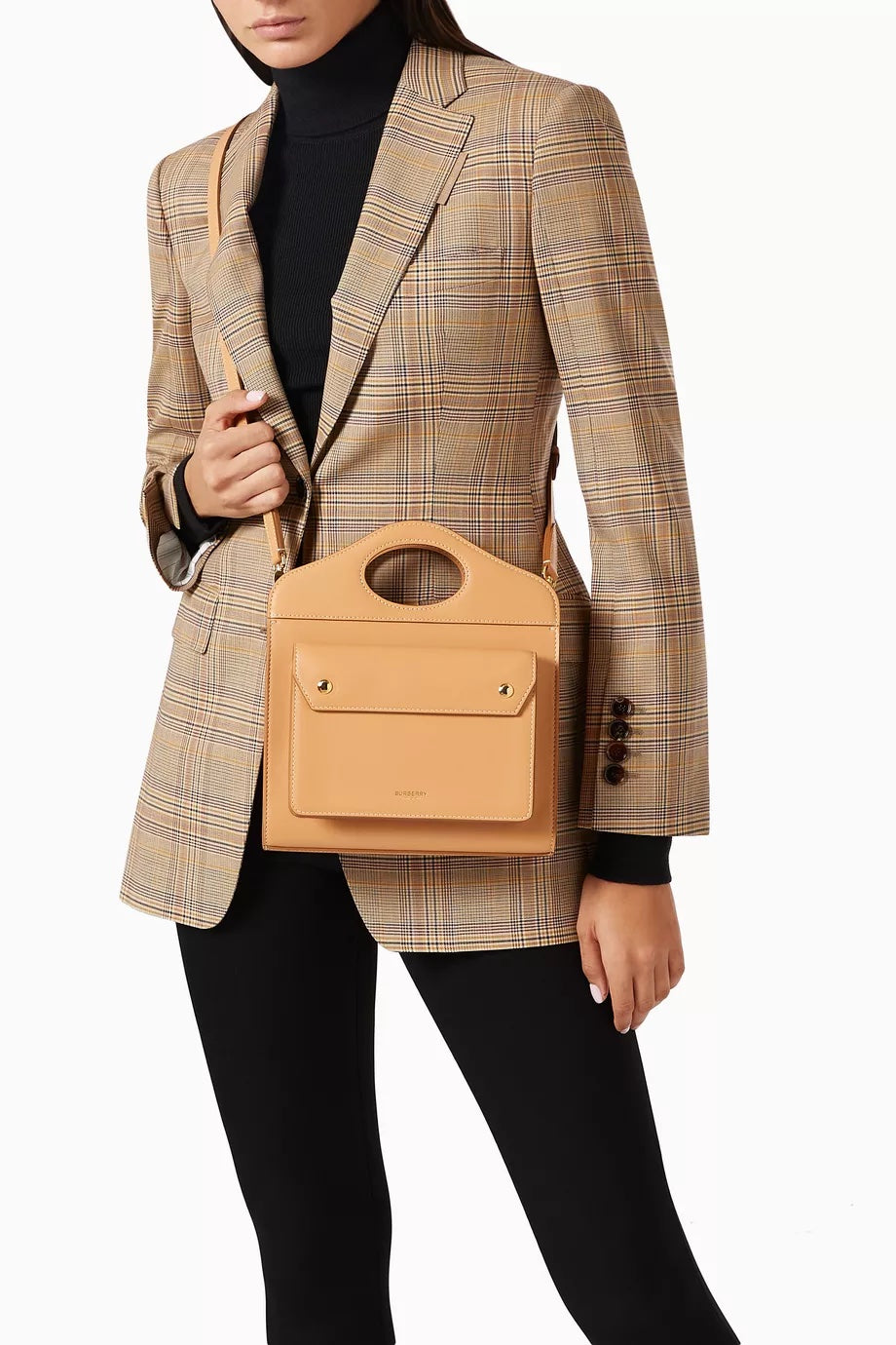 BURBERRY MINI LEATHER POCKET 2WAY CROSSBODY BAG