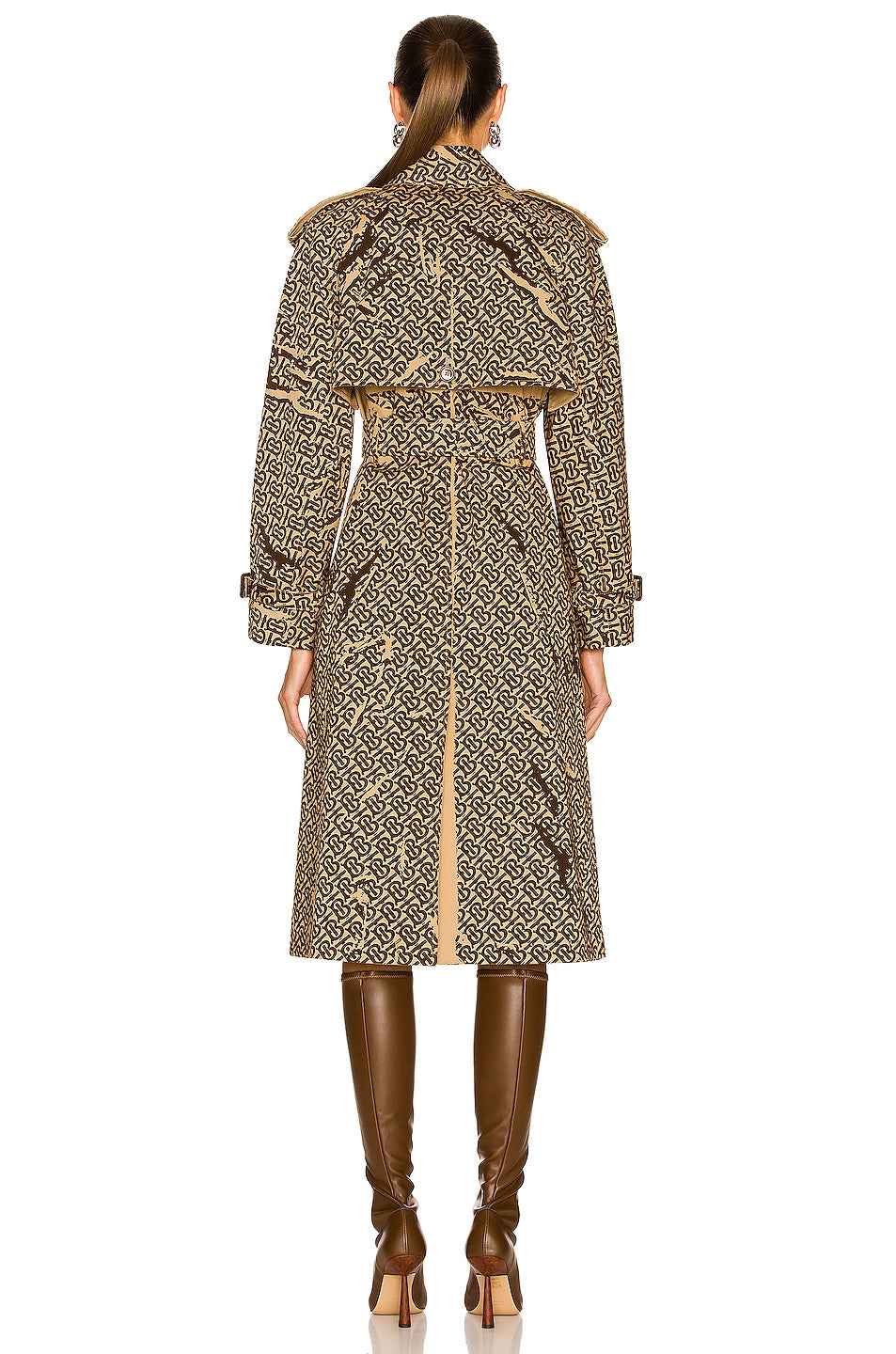 BURBERRY PEDLEY MONOGRAM TRENCH COAT