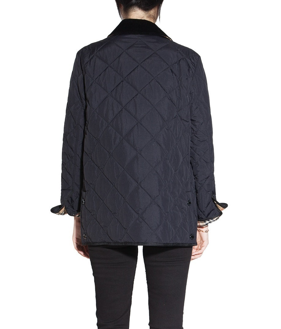 BURBERRY QUILTED NOVA CHECK LINED JACKET
