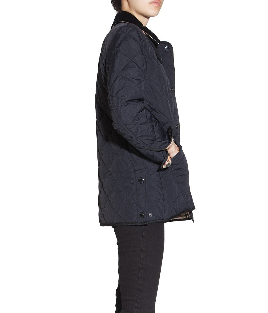 BURBERRY QUILTED NOVA CHECK LINED JACKET