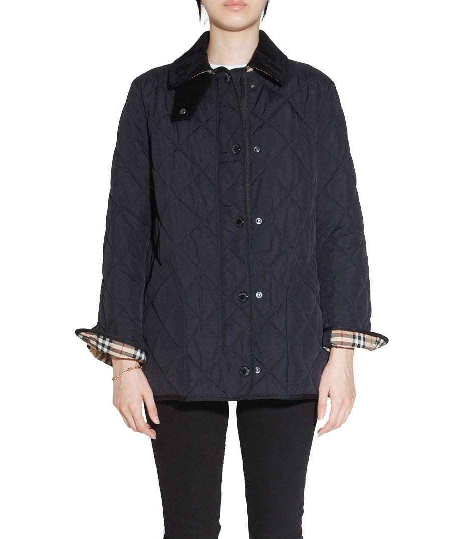 BURBERRY QUILTED NOVA CHECK LINED JACKET