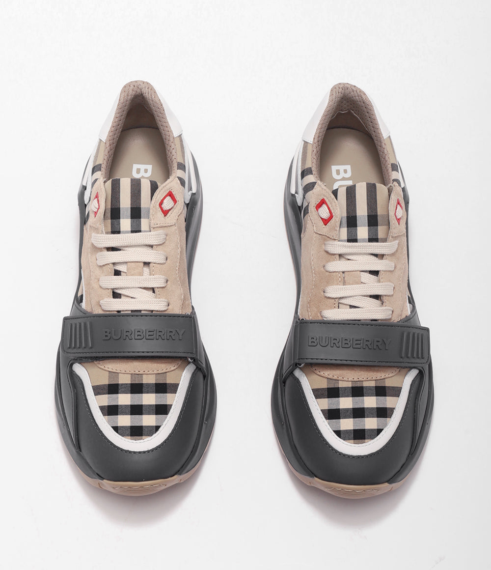 BURBERRY RAMSEY VINTAGE CHECK LOW-TOP MEN'S SNEAKERS