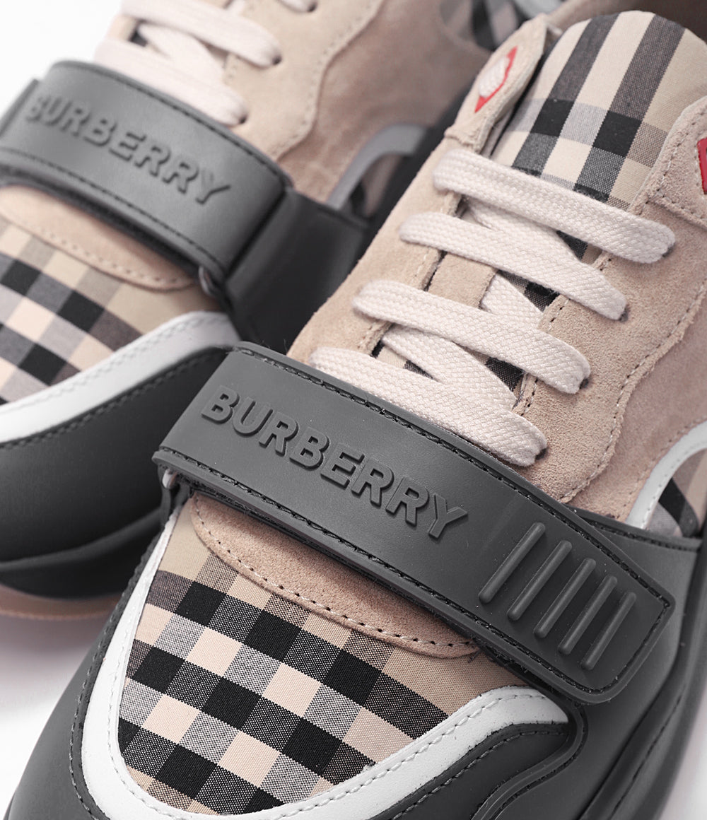 BURBERRY RAMSEY VINTAGE CHECK LOW-TOP MEN'S SNEAKERS
