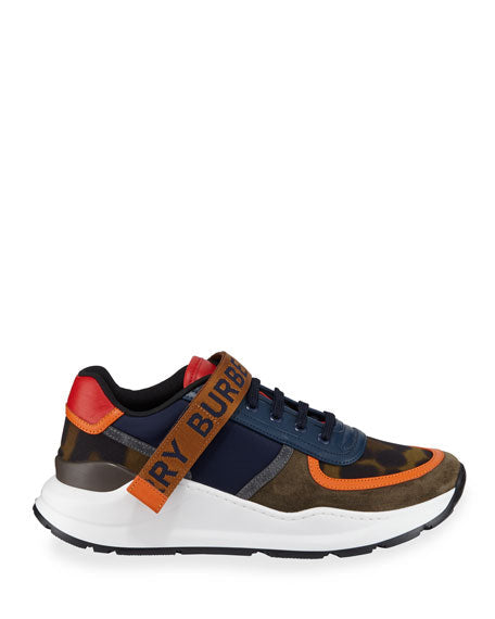 Burberry Ronnie Mixed-media Chunky Sneakers