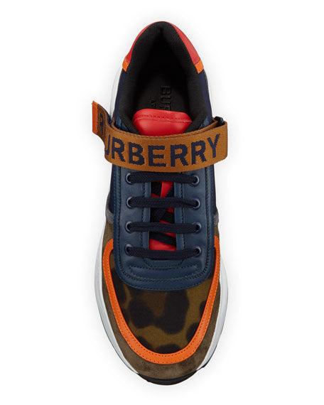 Burberry Ronnie Mixed-media Chunky Sneakers