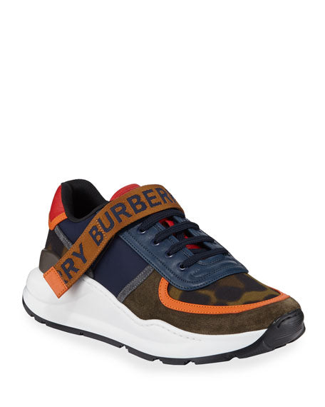 Burberry Ronnie Mixed-media Chunky Sneakers