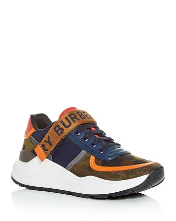 Burberry Ronnie Mixed-media Chunky Sneakers
