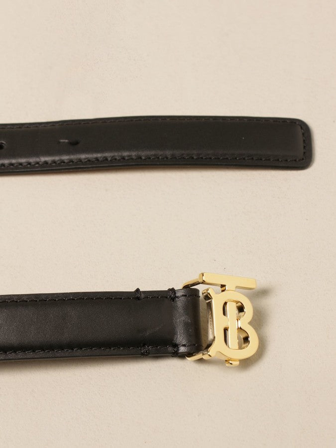 BURBERRY TB CALF LEATHER BELT