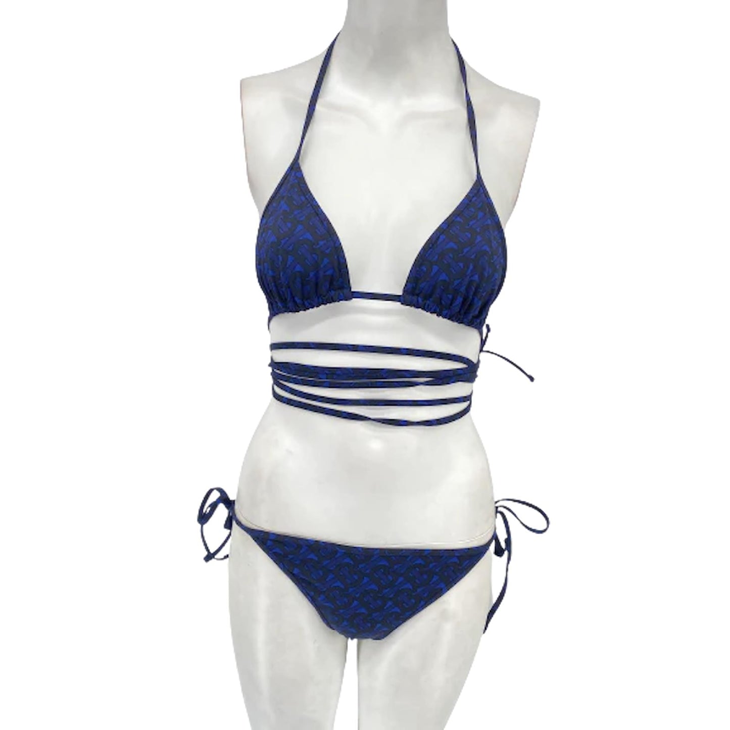 BURBERRY TB MONOGRAM TWO PIECE BIKINI