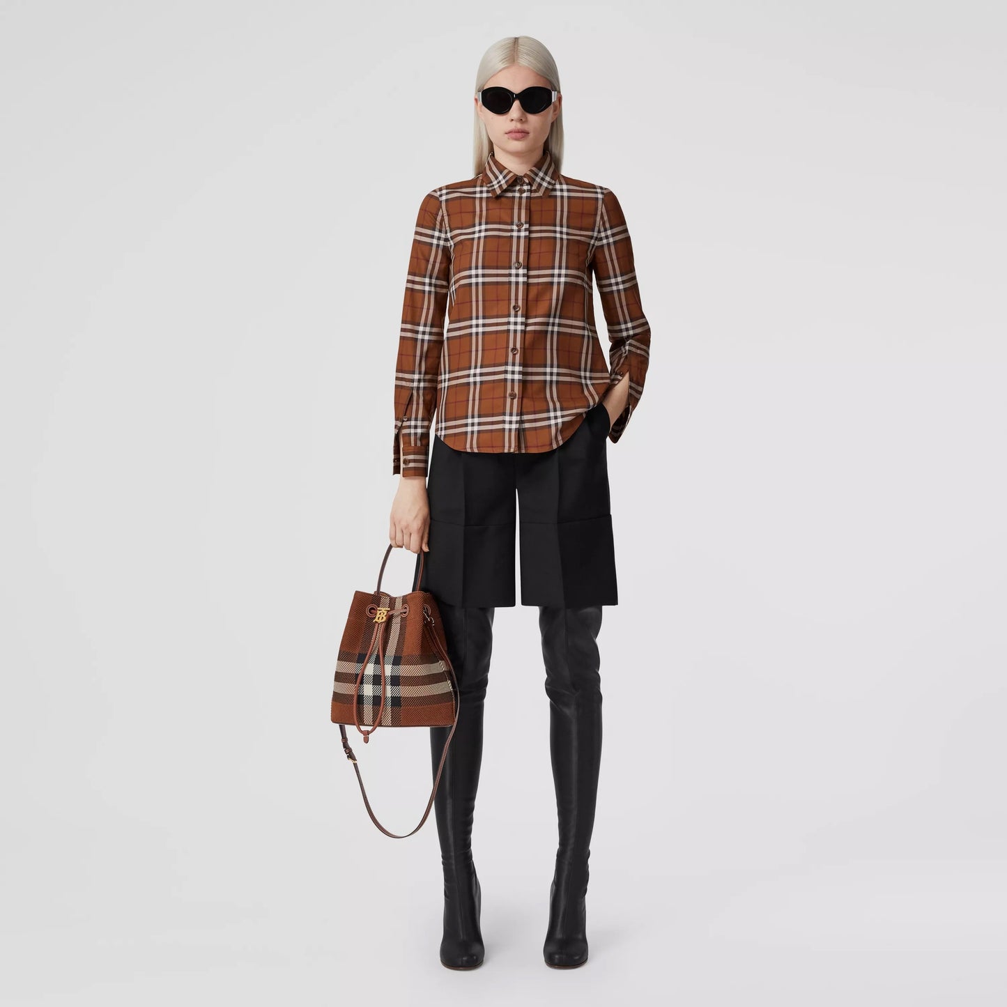 BURBERRY VINTAGE CHECK COTTON SHIRT
