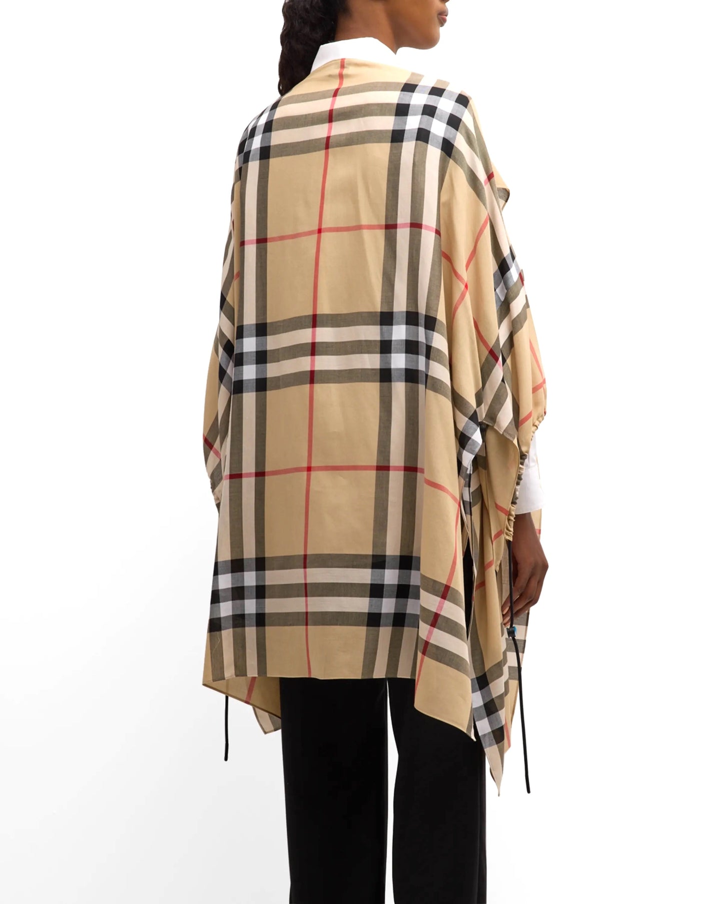 BURBERRY VINTAGE CHECK PATTERN CAPE