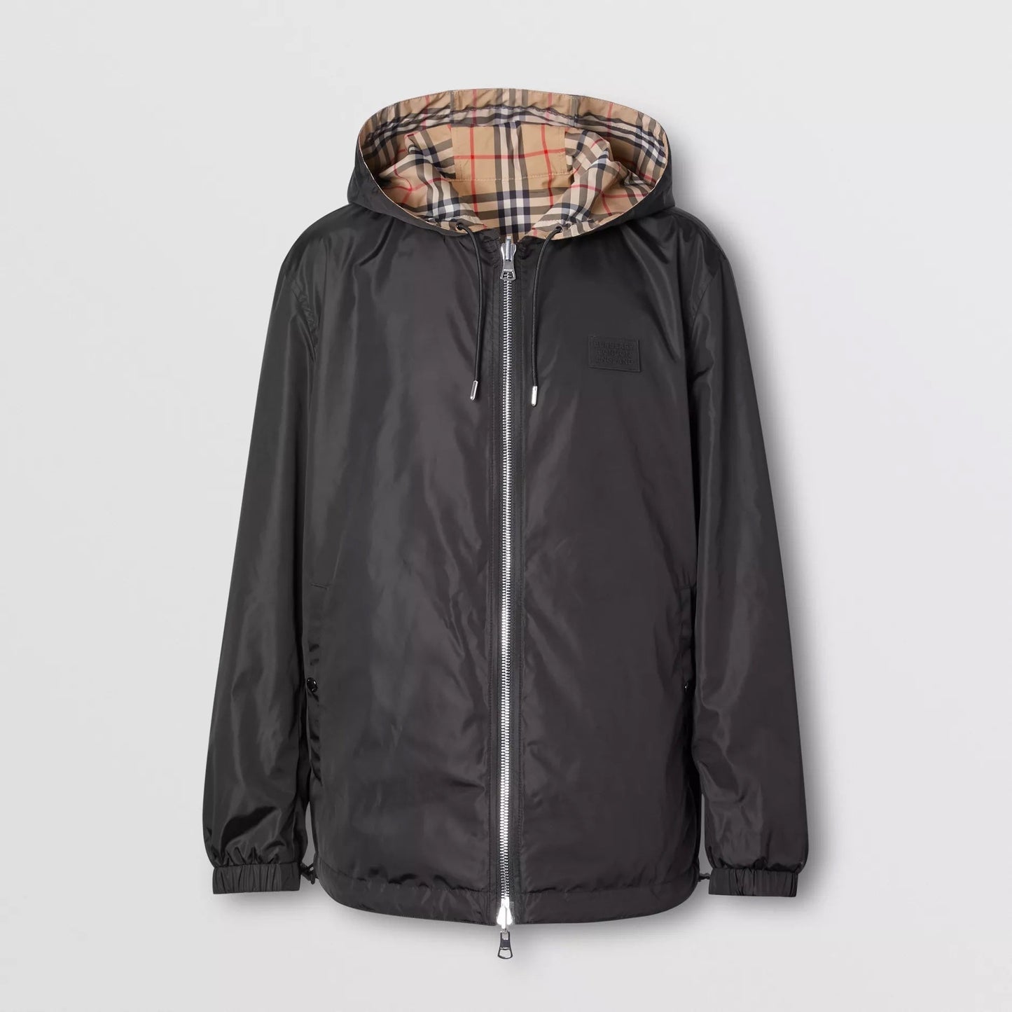 BURBERRY REVERSIBLE VINTAGE CHECK HOODED JACKET