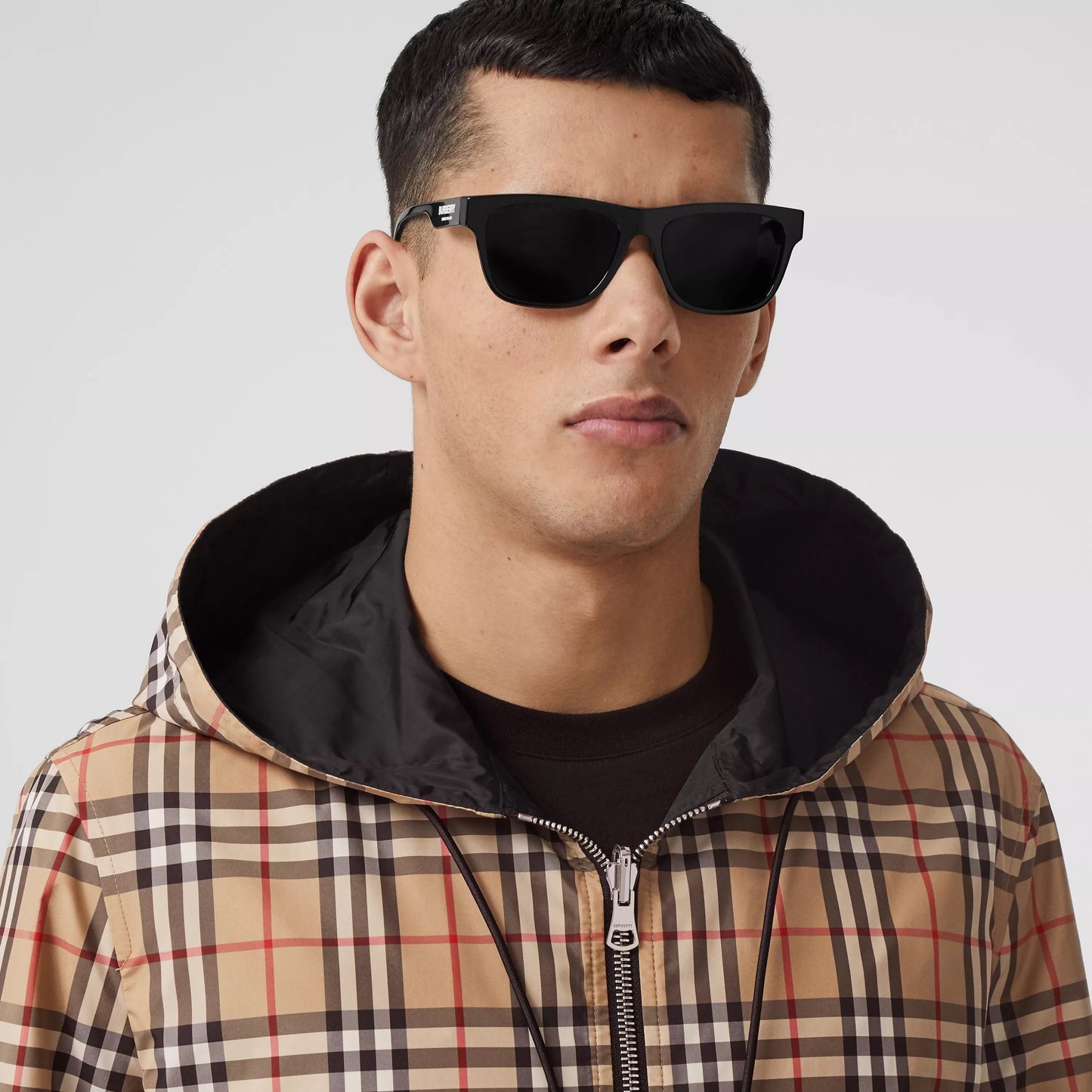 BURBERRY REVERSIBLE VINTAGE CHECK HOODED JACKET
