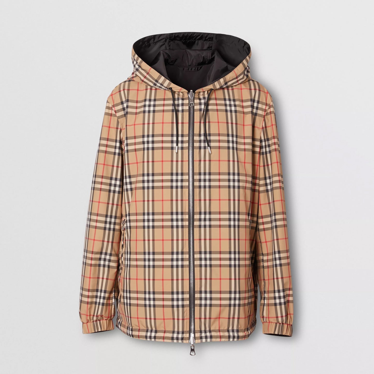 BURBERRY REVERSIBLE VINTAGE CHECK HOODED JACKET