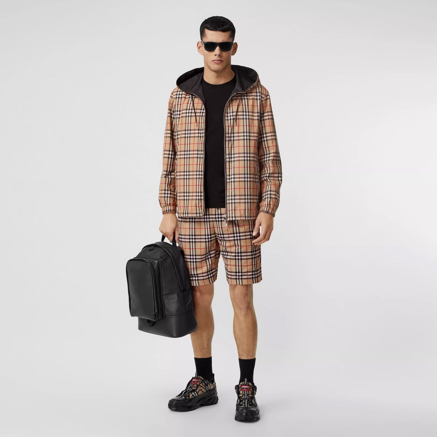 BURBERRY REVERSIBLE VINTAGE CHECK HOODED JACKET