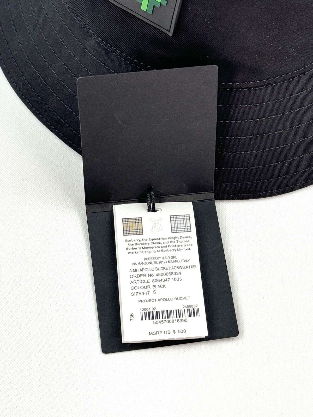 BURBERRY X MINECRAFT GABARDINE BUCKET HAT